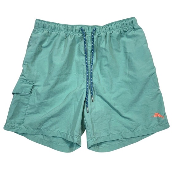 Tommy Bahama Relax Mens Green Swim Trunks‎ Shorts Mesh Lined Elastic Waistband - Picture 1 of 3